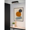 Luminaires Lucide Plafonnier Lucide OKNO Noir, 3 lumières
