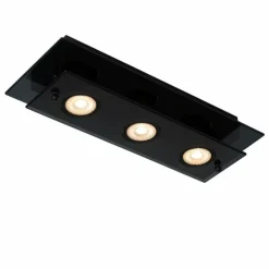 Luminaires Lucide Plafonnier Lucide OKNO Noir, 3 lumières