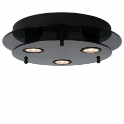 Luminaires Lucide Plafonnier Lucide OKNO Noir, 3 lumières