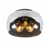 Suspension Verre Fumé-Luminaires Lucide Plafonnier Lucide OLIVIA Noir, 3 lumières