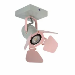 Luminaires Lucide Plafonnier Lucide PICTO Gris, Rose, 1 lumière* Plafonniers