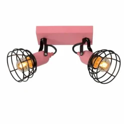 Luminaires Lucide Plafonnier Lucide Pola Rose, Noir, 2 lumières* Plafonniers