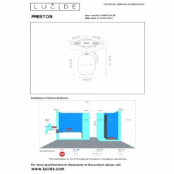 Luminaires Lucide Plafonnier Lucide PRESTON Noir, 1 lumière* Spots Et Projecteurs