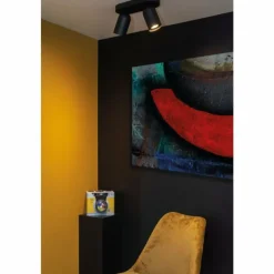 Luminaires Lucide Plafonnier Lucide PUNCH Noir, 2 lumières* Spots Et Projecteurs