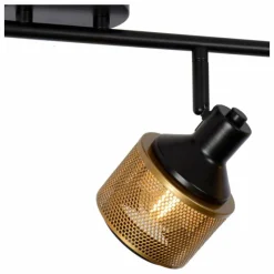 Lampes Dorées-Luminaires Lucide Plafonnier Lucide RAFA Noir, 4 lumières