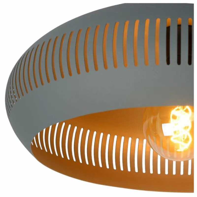 Lampes Vintages & Rétros-Luminaires Lucide Plafonnier Lucide RAYCO Gris, 1 lumière