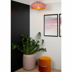 Lampes Vintages & Rétros-Luminaires Lucide Plafonnier Lucide RAYCO Rose, 1 lumière