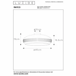 Lampes Vintages & Rétros-Luminaires Lucide Plafonnier Lucide RAYCO Rose, 1 lumière