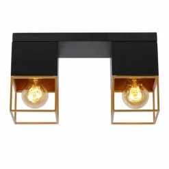 Lampe Turque-Luminaires Lucide Plafonnier Lucide RIXT Noir, 2 lumières