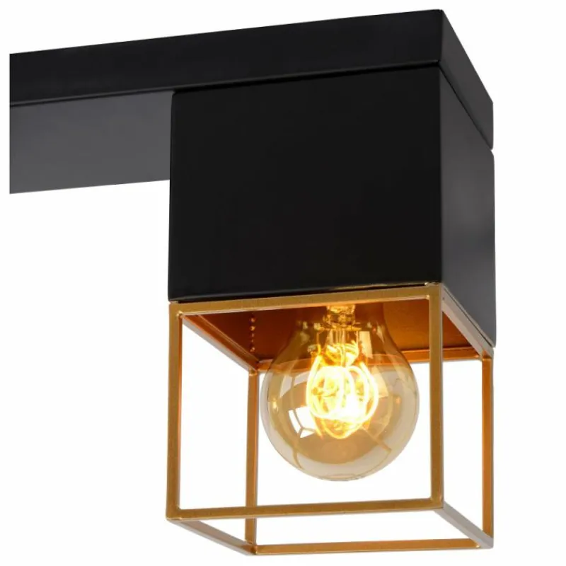 Lampe Turque-Luminaires Lucide Plafonnier Lucide RIXT Noir, 3 lumières