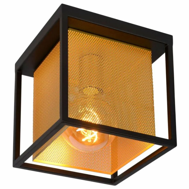 Lampes Dorées-Luminaires Lucide Plafonnier Lucide SANSA Noir, 1 lumière