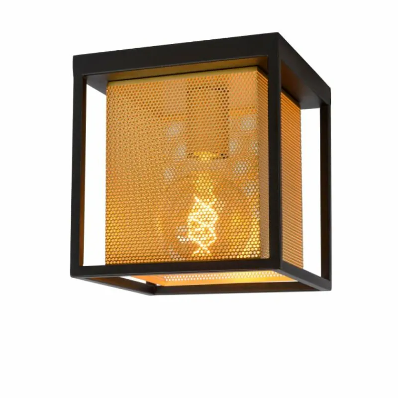 Lampes Dorées-Luminaires Lucide Plafonnier Lucide SANSA Noir, 1 lumière