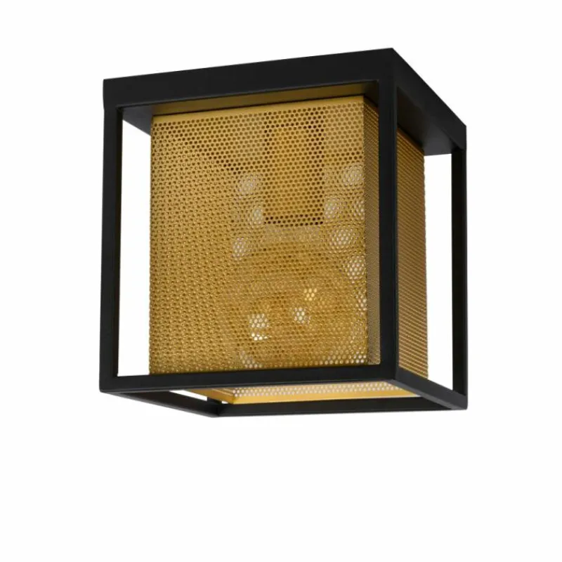 Lampes Dorées-Luminaires Lucide Plafonnier Lucide SANSA Noir, 1 lumière