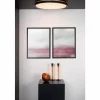 Suspension Verre Fumé-Luminaires Lucide Plafonnier Lucide SILAS LED Noir, 1 lumière