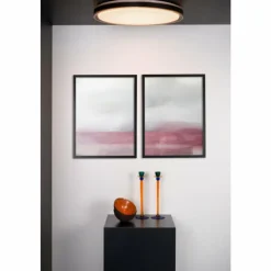 Suspension Verre Fumé-Luminaires Lucide Plafonnier Lucide SILAS LED Noir, 1 lumière