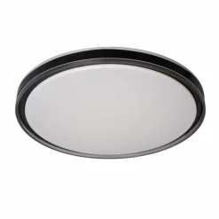 Suspension Verre Fumé-Luminaires Lucide Plafonnier Lucide SILAS LED Noir, 1 lumière