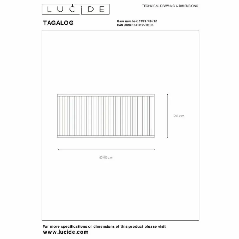 Luminaires Scandinaves-Luminaires Lucide Plafonnier Lucide TAGALOG Noir, 1 lumière