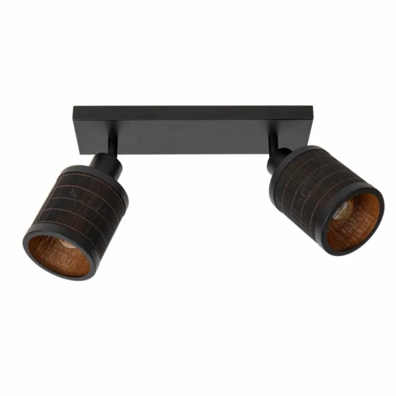 Luminaires Scandinaves-Luminaires Lucide Plafonnier Lucide TAGALOG Noir, 2 lumières