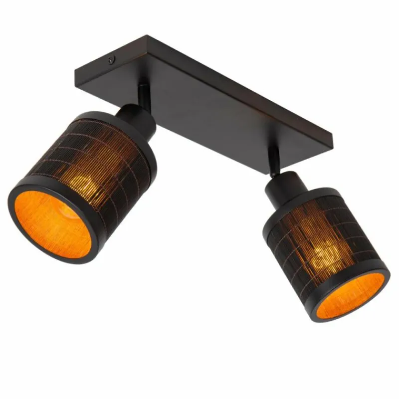 Luminaires Scandinaves-Luminaires Lucide Plafonnier Lucide TAGALOG Noir, 2 lumières
