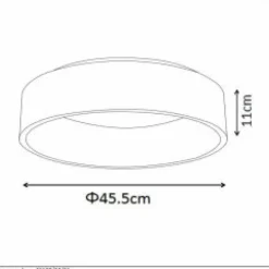 Luminaires Rustiques-Luminaires Lucide Plafonnier Lucide TALOWE LED Blanc, 1 lumière