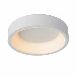 Luminaires Rustiques-Luminaires Lucide Plafonnier Lucide TALOWE LED Blanc, 1 lumière