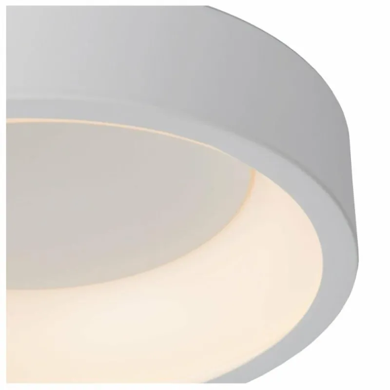 Luminaires Rustiques-Luminaires Lucide Plafonnier Lucide TALOWE LED Blanc, 1 lumière