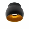 Lampes Dorées-Luminaires Lucide Plafonnier Lucide TORBEN Noir, 1 lumière
