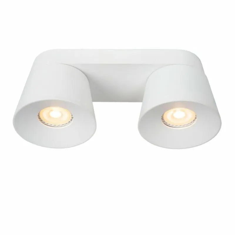 Luminaires Lucide Plafonnier Lucide TRIGONO Blanc, 2 lumières* Spots Et Projecteurs