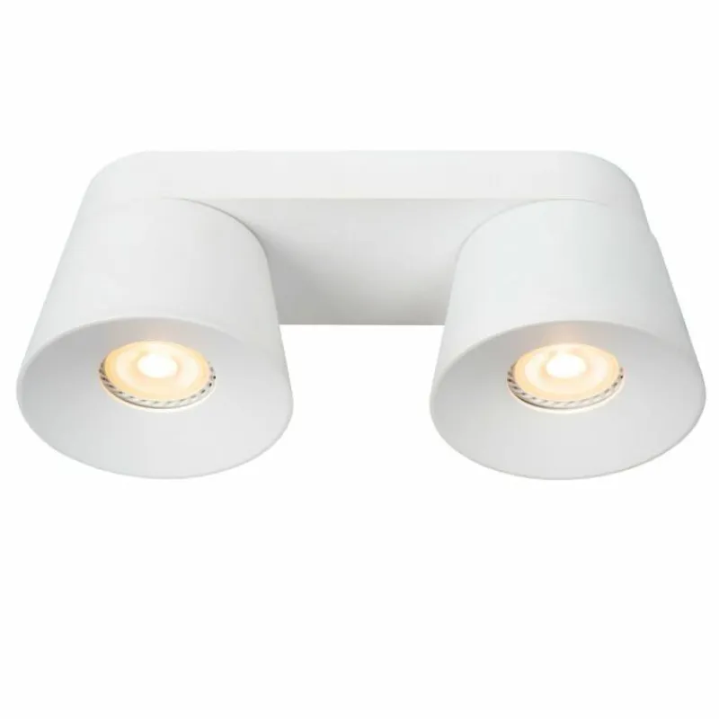 Luminaires Lucide Plafonnier Lucide TRIGONO Blanc, 2 lumières* Spots Et Projecteurs