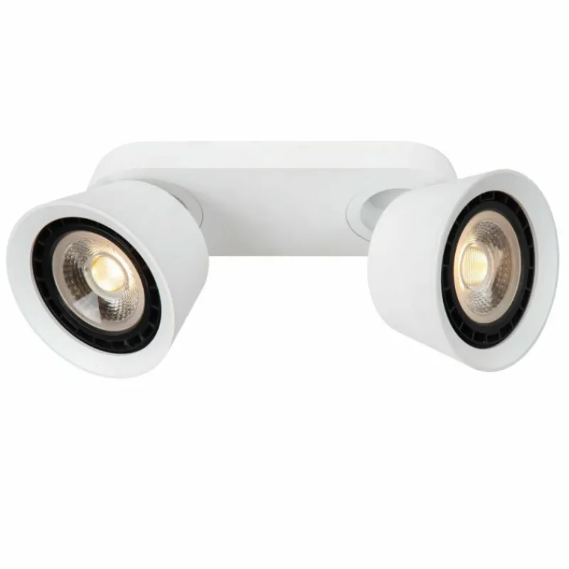 Luminaires Lucide Plafonnier Lucide TRIGONO Blanc, 2 lumières* Spots Et Projecteurs