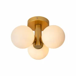 Luminaires Lucide Plafonnier Lucide TRUDY Or, Laiton, 3 lumières