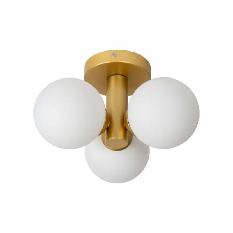 Luminaires Lucide Plafonnier Lucide TRUDY Or, Laiton, 3 lumières