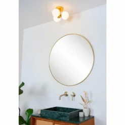 Luminaires Lucide Plafonnier Lucide TRUDY Or, Laiton, 3 lumières