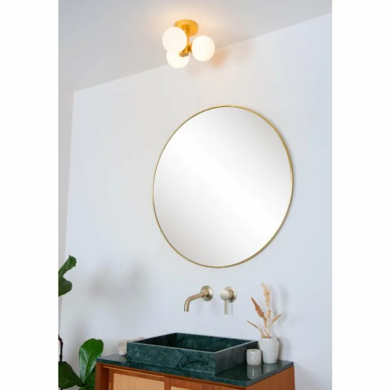 Luminaires Lucide Plafonnier Lucide TRUDY Or, Laiton, 3 lumières