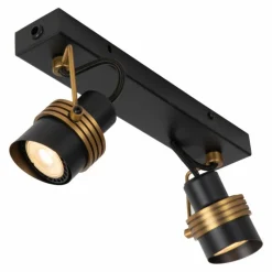 Luminaires Lucide Plafonnier Lucide TUNDRAN Noir, 2 lumières* Plafonniers
