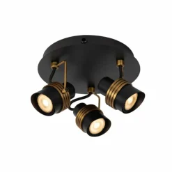 Luminaires Lucide Plafonnier Lucide TUNDRAN Noir, 3 lumières* Plafonniers