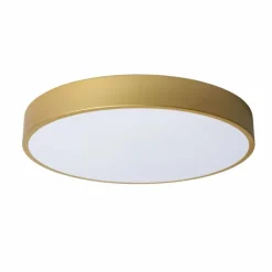 Lampes Dorées-Luminaires Lucide Plafonnier Lucide UNAR LED Or, Laiton, 1 lumière