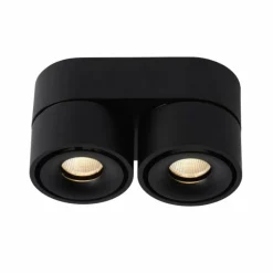 Luminaires Scandinaves-Luminaires Lucide Plafonnier Lucide YUMIKO LED Noir, 2 lumières