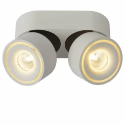 Luminaires Scandinaves-Luminaires Lucide Plafonnier Lucide YUMIKO LED Blanc, 2 lumières