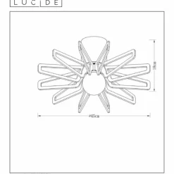 Luminaires Lucide Plafonnier Lucide ZIDANE Noir, 1 lumière* Plafonniers
