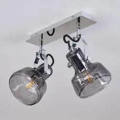 hofstein Plafonnier Lulea Chrome, 2 lumières