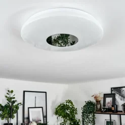 hofstein Plafonnier Lumsden LED Blanc, 1 lumière, Détecteur de mouvement