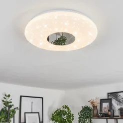 hofstein Plafonnier Lumsden LED Blanc, 1 lumière, Détecteur de mouvement