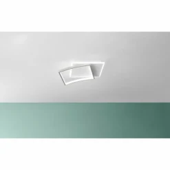 Luminaires Lutec Plafonnier Lutec OVEST LED Argenté, Blanc, 1 lumière* Éclairage Led