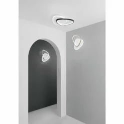 Luminaires Lutec Plafonnier Lutec OVEST LED Noir, Blanc, 1 lumière* Éclairage Led
