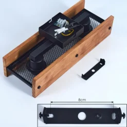 Style Boho-Chic-hofstein Plafonnier Maahui Écru, Noir, 2 lumières