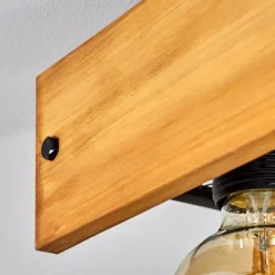 Style Boho-Chic-hofstein Plafonnier Maahui Écru, Noir, 4 lumières