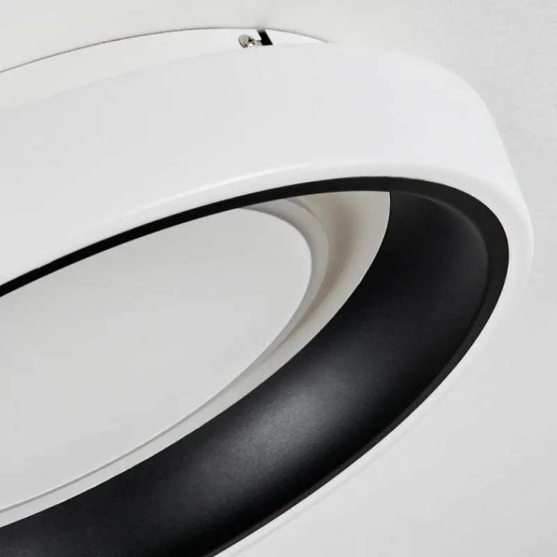 hofstein Plafonnier Mackay LED Blanc, 1 lumière, Télécommandes