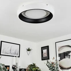 hofstein Plafonnier Mackay LED Blanc, 1 lumière, Télécommandes