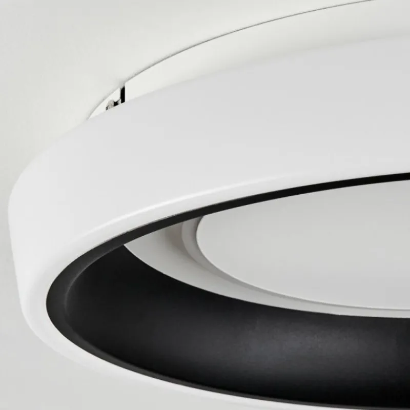 hofstein Plafonnier Mackay LED Blanc, 1 lumière, Télécommandes